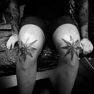 Photo star tattoo on his knees 19.06.2019 № 022 - star tatto