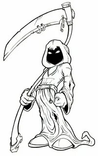 Simple Grim Reaper Drawing at GetDrawings Free download