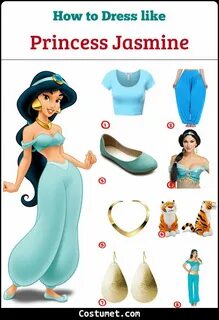 Aladdin Princess Jasmine Costume for Cosplay & Halloween