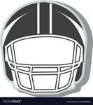 American football helmet icon Royalty Free Vector Image