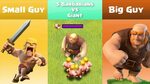 Every Level Barbarian VS Every Level Giant Clash of Clans - 