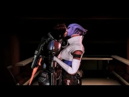 Aria T'Loak Kisses Shepard(Omega DLC Ending) - YouTube