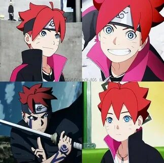 Is it just me or Boruto with Red hair looks way more interes