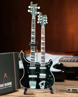Geddy Lee Signature Doubleneck Black Miniature Bass Guitar R