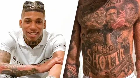 Watch NLE Choppa Breaks Down His Tattoos Tattoo Tour GQ