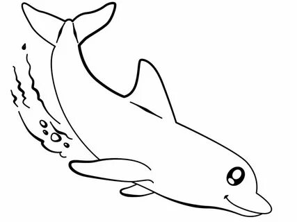 Dibujos para colorear - delfines, imprimir gratis Delfines p