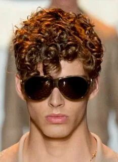 Nice Curly Brown Hairstyle for Men 2015 Men's curly hairstyl