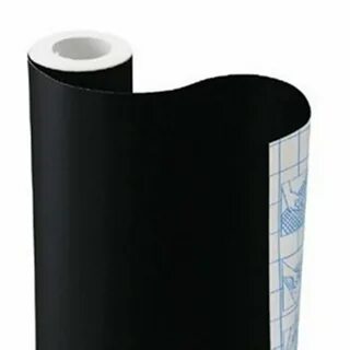 Лист 9ft Solid Black contact paper wallpaper self adhesive S