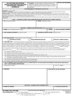DD Form 1252 Download Fillable PDF or Fill Online U.S. Custo