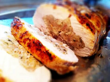 Chicken galantine with a sausage, onion and sage stuffing Sa