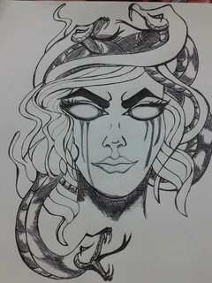 Medusa Drawing Pretty : Wanted to draw my medusa character w