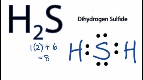 H2S Lewis Structure - How to Draw the Dot Structure for H2S 