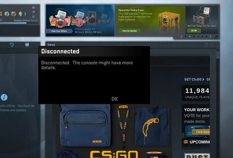 Random Disconnects After Latest CSGO Update 11/20/2017 - Iss