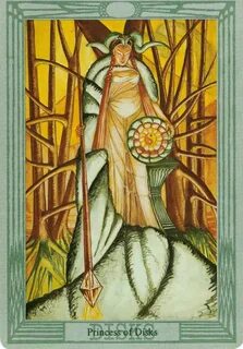 Princess of Disks, Book of Thoth Tarot (Aleister Crowley and