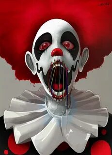 Alex Landish... Clown horror, Clown paintings, Horror art sc