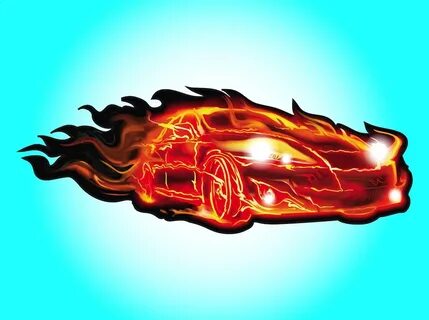 Fire Car Vector Art & Graphics freevector.com