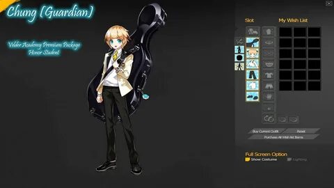 Elsword Chung Got Love Letters Velder Academy Uniform Costum