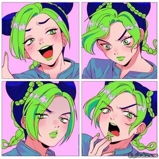 𝐫 𝐢 𝐬 𝐮 𝐤 𝐨 🍋 🌻 på Twitter: "🦋 Some redraw of Jolyne's expre