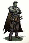Tabletop Gaming Resources Character art, Half-orc, Dungeons 
