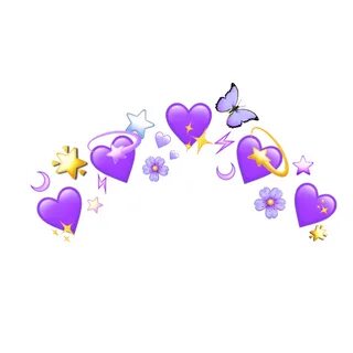 freetoedit crown purple emoji heart sticker by @angela20xx3