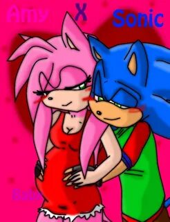 Pregnant Amy Rose by AmyLynnRose99 Lovely Sonamy. Sonic and 