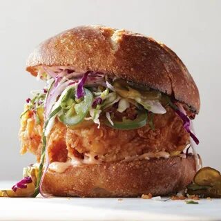 Fried Chicken Sandwich with Slaw and Spicy Mayo Recipe Page 