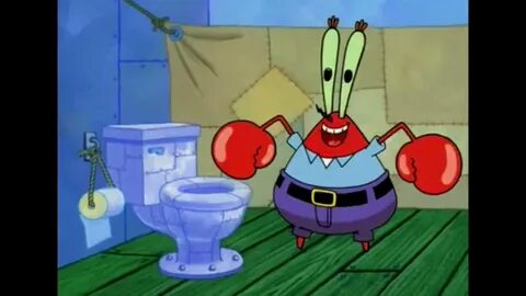 Spongebob- Mr Krabs flushes Plankton - YouTube