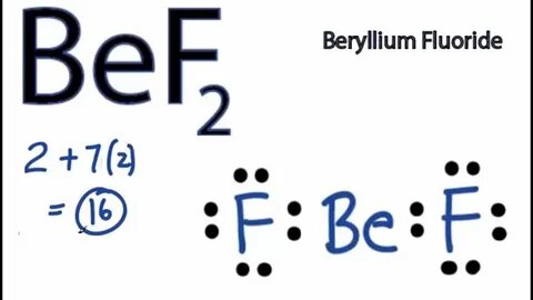 BeF2 Lewis Structure - How to Draw the Lewis Structure for B