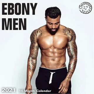 2021 Ebony Men Wall Calendar By Bright Day, 12 X 12 Inch, Hot Sexy 2CD