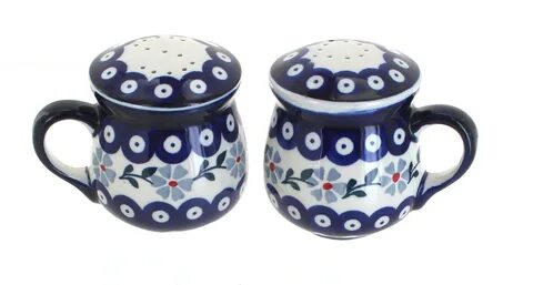 Made in Japan Vintage Kitchen Colorful Dots Salt and Pepper 