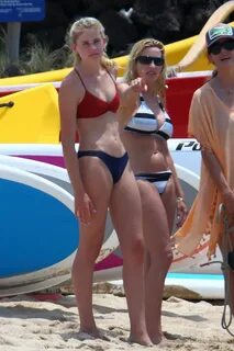 Mason Grammer and Mom Camille Grammer in Their Bikinis on th