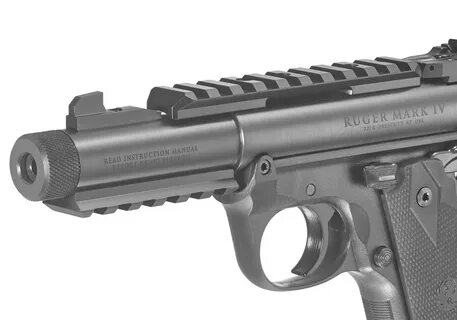 Ruger Mark Iv Tactical 22lr Pistol Picatinny Rails Top Botto