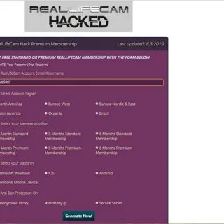 Reallifecam free account RealLifeCam Hack Account Generator,