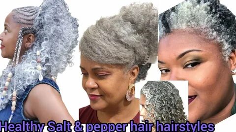 60+ Natural Salt & Pepper Hairstyles/Grey Hairstyles For Bla