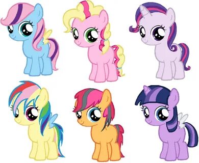 Mane 6 Shipping Foals Sheet By Seraphinefrost - My Little Po