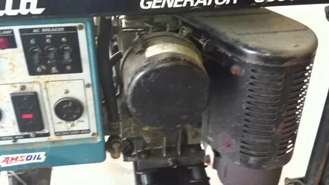Makita G5501R Generator starting procedure has a Robin EY40D