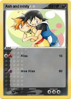 Pokémon Ash and misty - Kiss - My Pokemon Card