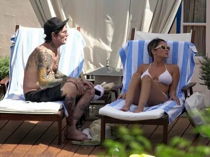 Tommy Lee and his wife Brittany Furlan were seen on holiday 