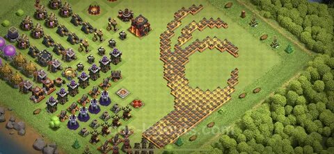 Best Funny Troll Base TH10 with Link - Town Hall Level 10 Ar