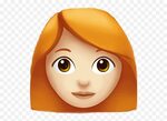 Emojis Emoji Pelirroja Sticker - Red Hair Emoji,Redhead Emoj