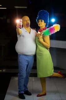 Homer & Marge from The Simpsons Cosplay