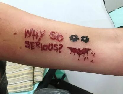 Why so serious? Why so serious tattoo, Minimal tattoo, Finge
