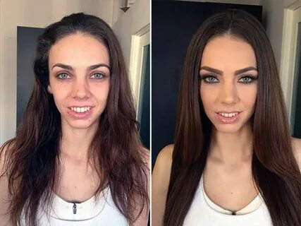 Makeup: Before and After Makeup transformation, Makeup, With
