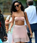Rihanna steps out in her most revealing day look yet... as f