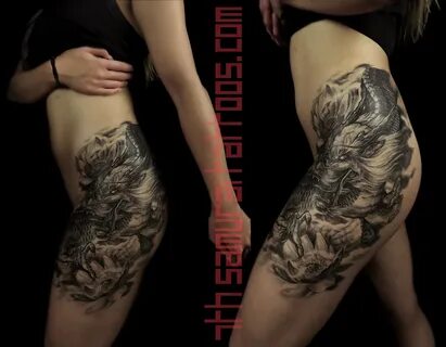 Famous Ideas 43+ Dragon Hip Thigh Tattoo