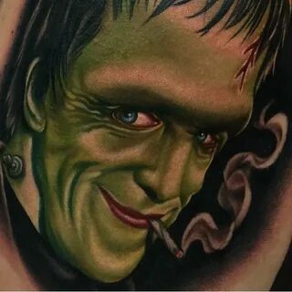 In honor of #420 here is a stoned Herman Munster tattoo I ma