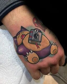 30 Snorlax Tattoo Designs For Men - Pokemon Ink Ideas