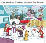 Can You Find 6 Hidden Words In The Following Picture in 2020