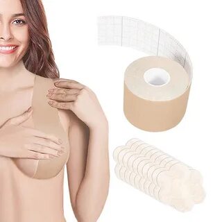 Tape Elastic Comfortable Breast Tape Premium Skin-Friendly Self-Adhesive Ch...