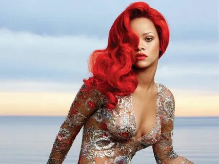 Yowza! Rihanna vogue, Red hair vogue, Rihanna cover